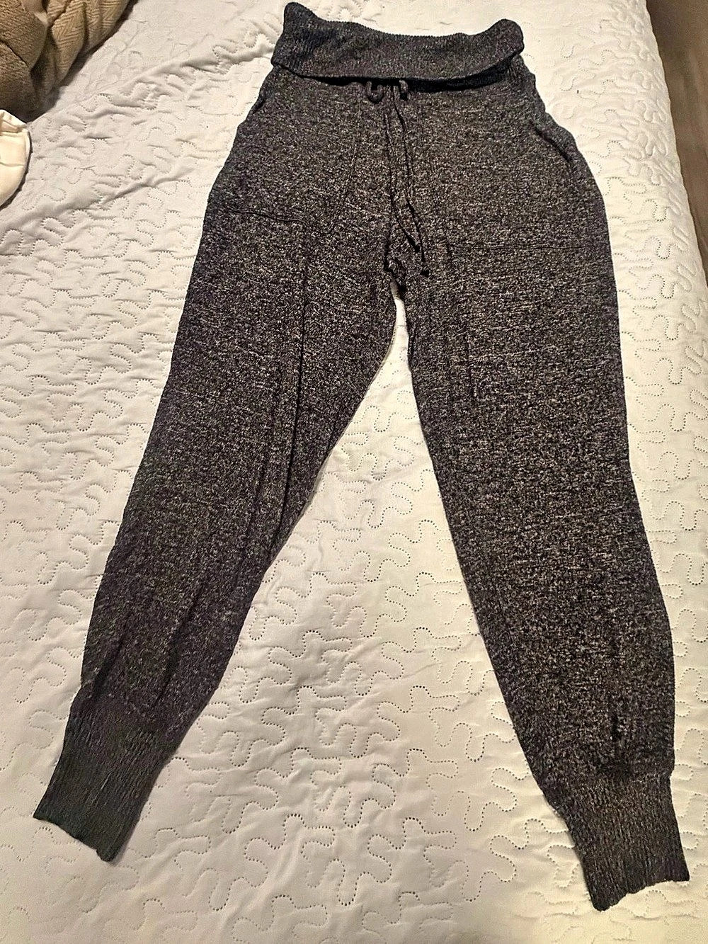 Aerie Real Soft Foldover Jogger Gray Jogger Pants Small